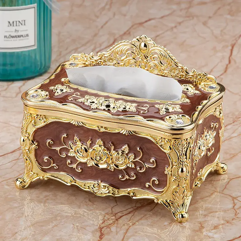 Luxury Gold Acrylic Tissue Box for Home Decor - Image 12