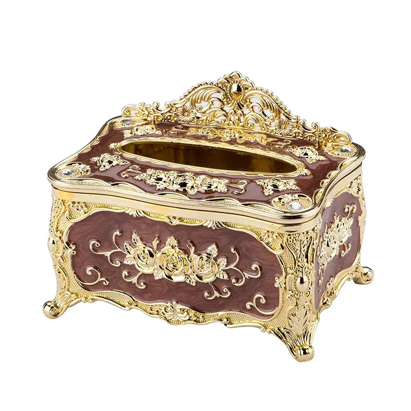 Luxury Gold Acrylic Tissue Box for Home Decor - Image 7