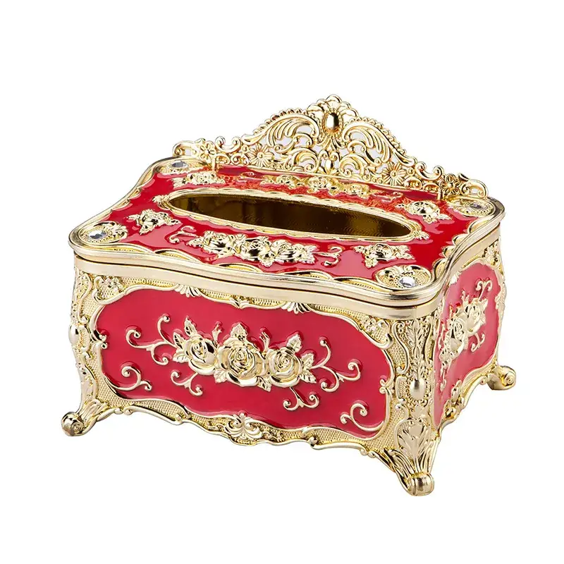 Luxury Gold Acrylic Tissue Box for Home Decor - Image 8