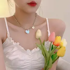 Pink Heart Diamond Necklace for Women Elegant 2024 — feature 3