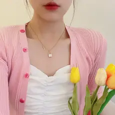 Pink Heart Diamond Necklace for Women Elegant 2024 — feature 4