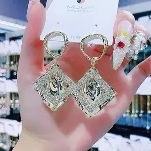 Golden Floral Stone Earrings for Women — feature 11