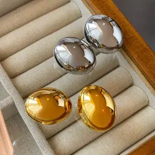 Golden Floral Stone Earrings for Women — feature 3