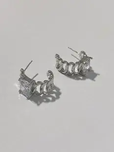 Golden Floral Stone Earrings for Women — feature 33