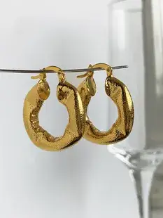 Golden Floral Stone Earrings for Women — feature 5