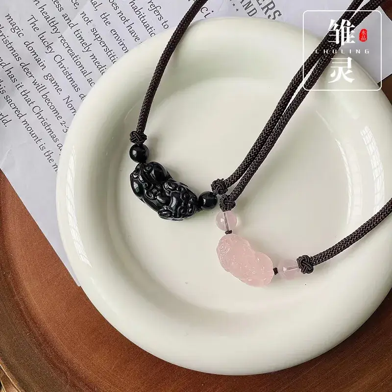 Young Spirit Natural Crystal Pink Pendant 27mm - Image 6