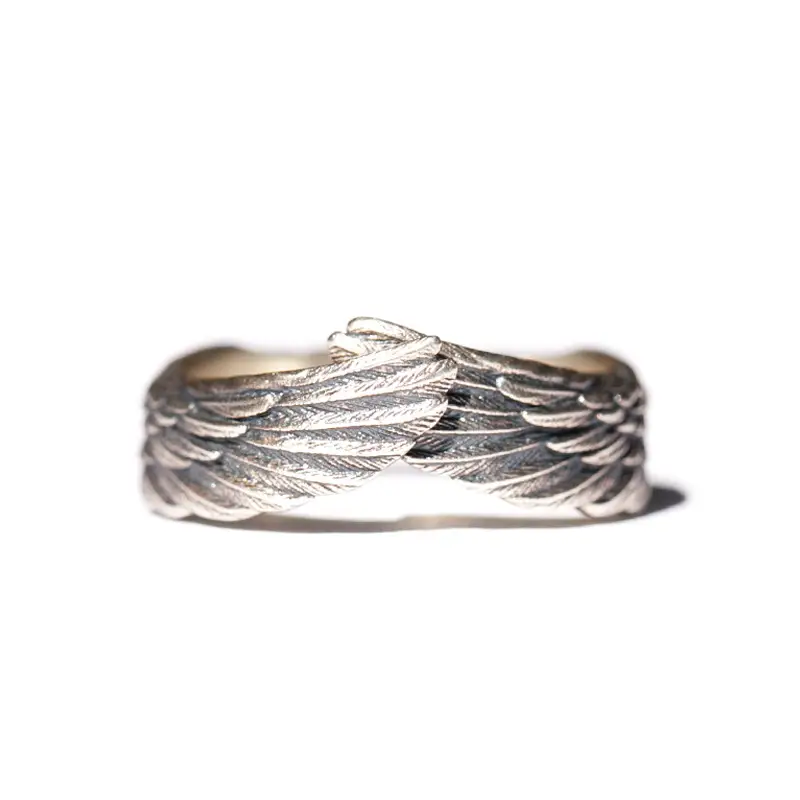 Angel Copper Silver Plated Couples Ring Gift Set - Image 6
