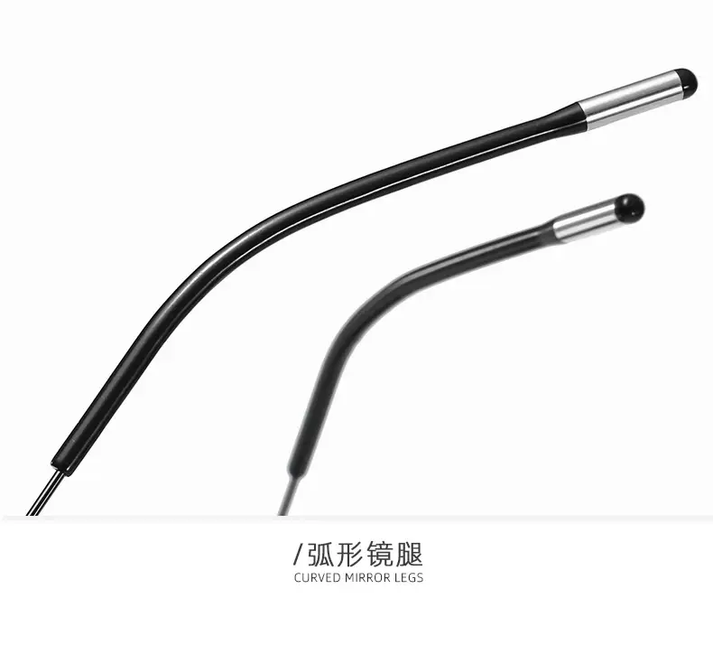 Men's Square Polarized Sunglasses Titanium Alloy Black — feature 16