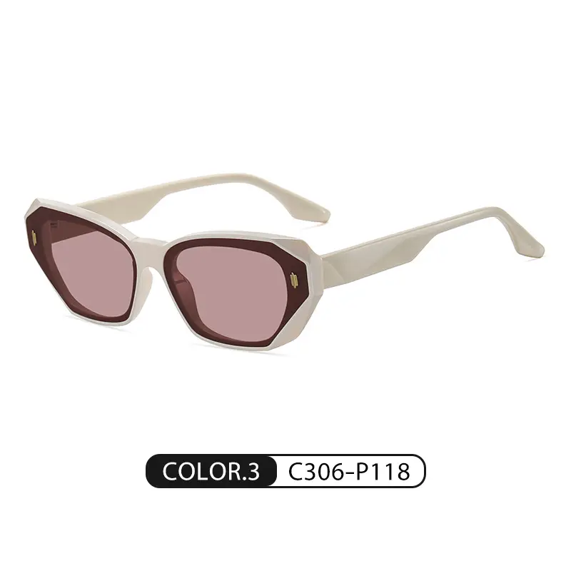 Women Cat's Eye Polarized Sunglasses Adjustable Panel Temples - Image 3