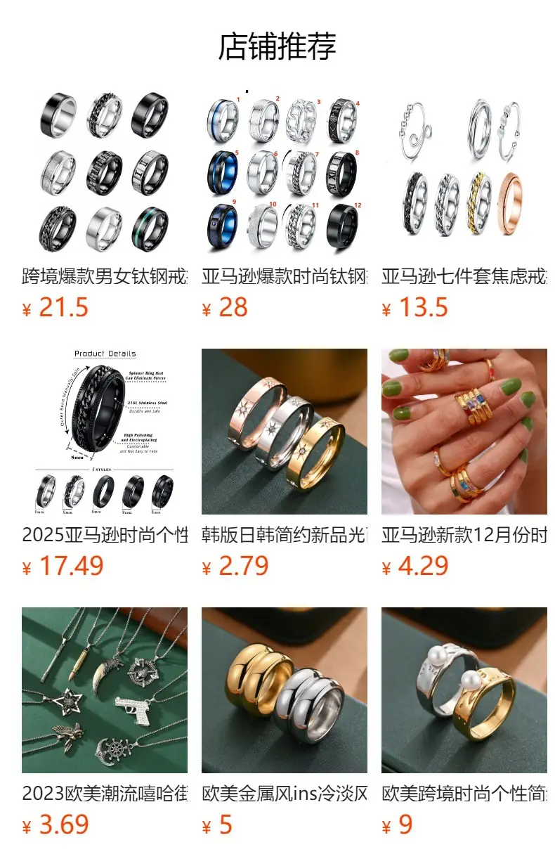 Titanium Steel Cast Ring Rotatable Decompression Hand Jewelry — feature 3