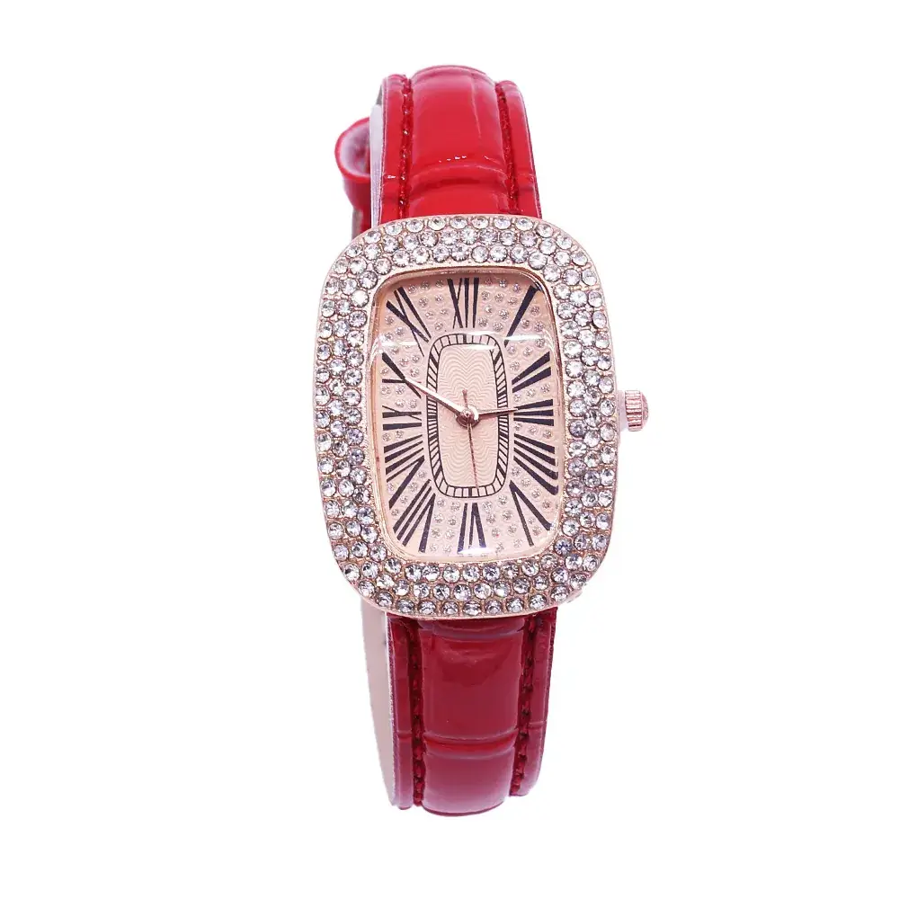 Women's Gold Watch & Bracelet Set Waterproof Black Dial - Image 5