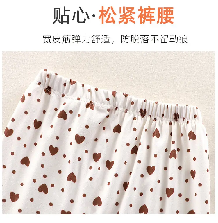 Children's Velvet Pajamas Set White Blue Heart Print — feature 5