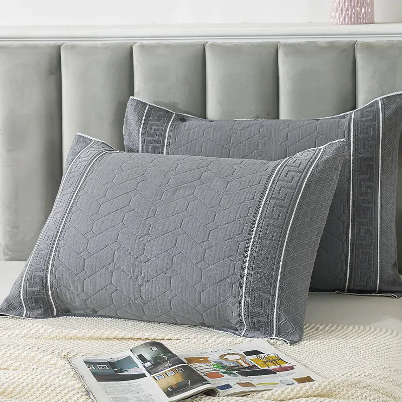 Cotton Gauze Pillowcase Purple Snap-Fixed All-Season - Image 11