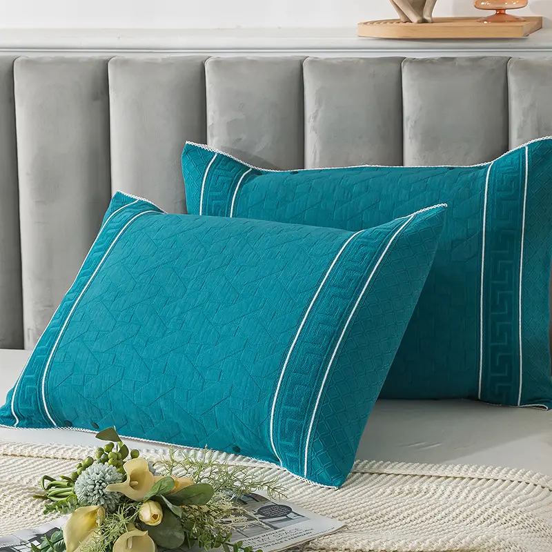 Cotton Gauze Pillowcase Purple Snap-Fixed All-Season - Image 13