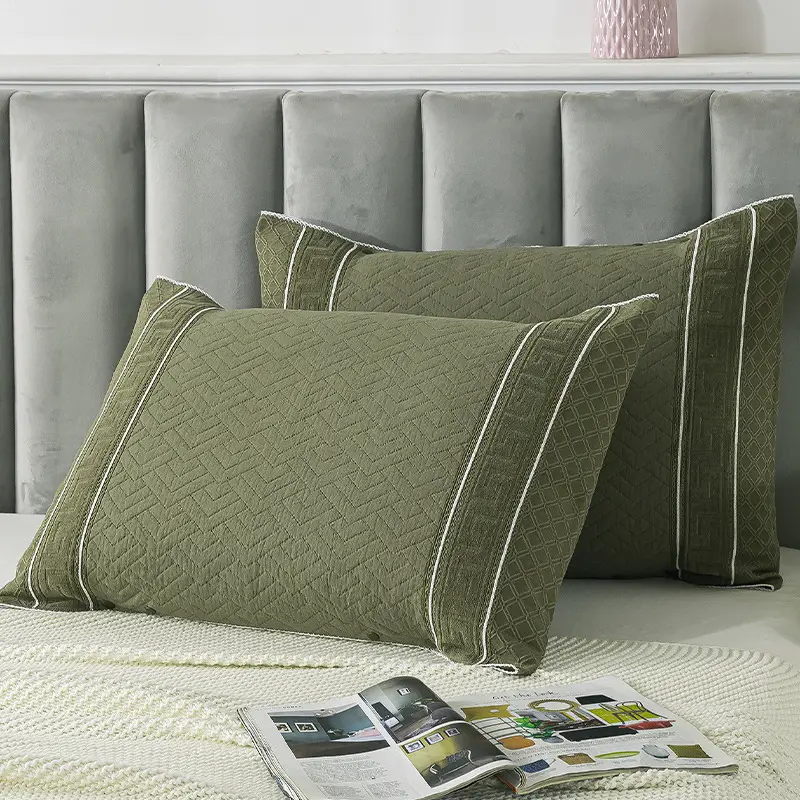 Cotton Gauze Pillowcase Purple Snap-Fixed All-Season - Image 18