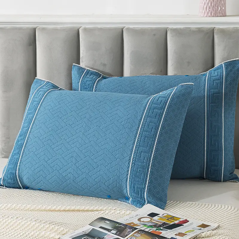Cotton Gauze Pillowcase Purple Snap-Fixed All-Season - Image 19