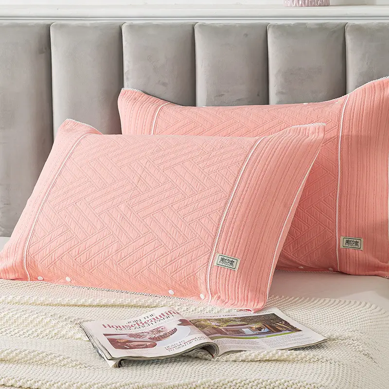 Cotton Gauze Pillowcase Purple Snap-Fixed All-Season - Image 2