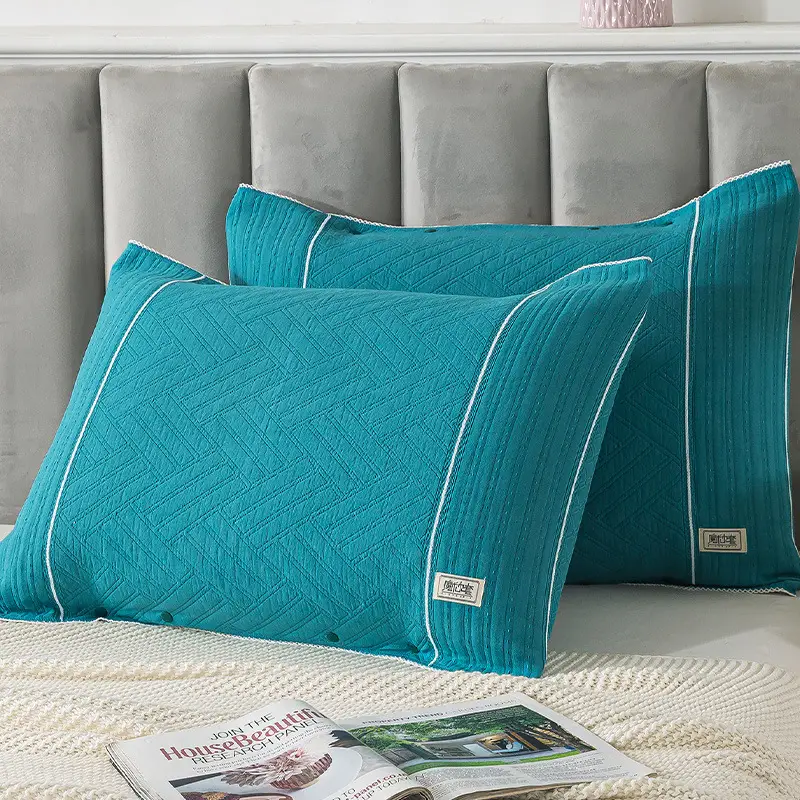 Cotton Gauze Pillowcase Purple Snap-Fixed All-Season - Image 3
