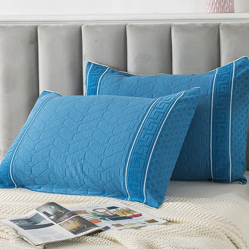 Cotton Gauze Pillowcase Purple Snap-Fixed All-Season - Image 9
