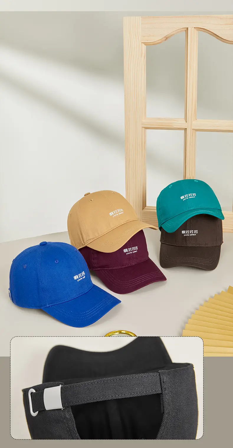 Japanese Style Peaked Cap for Men Women Blue — feature 13