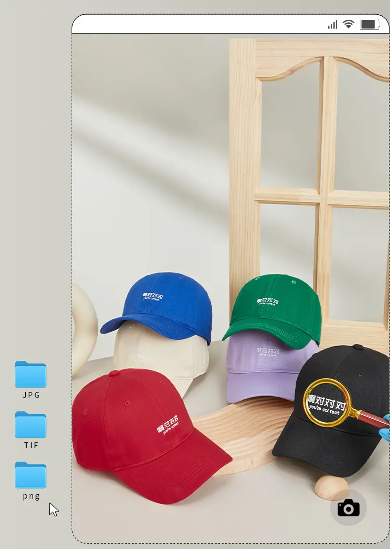 Japanese Style Peaked Cap for Men Women Blue — feature 6