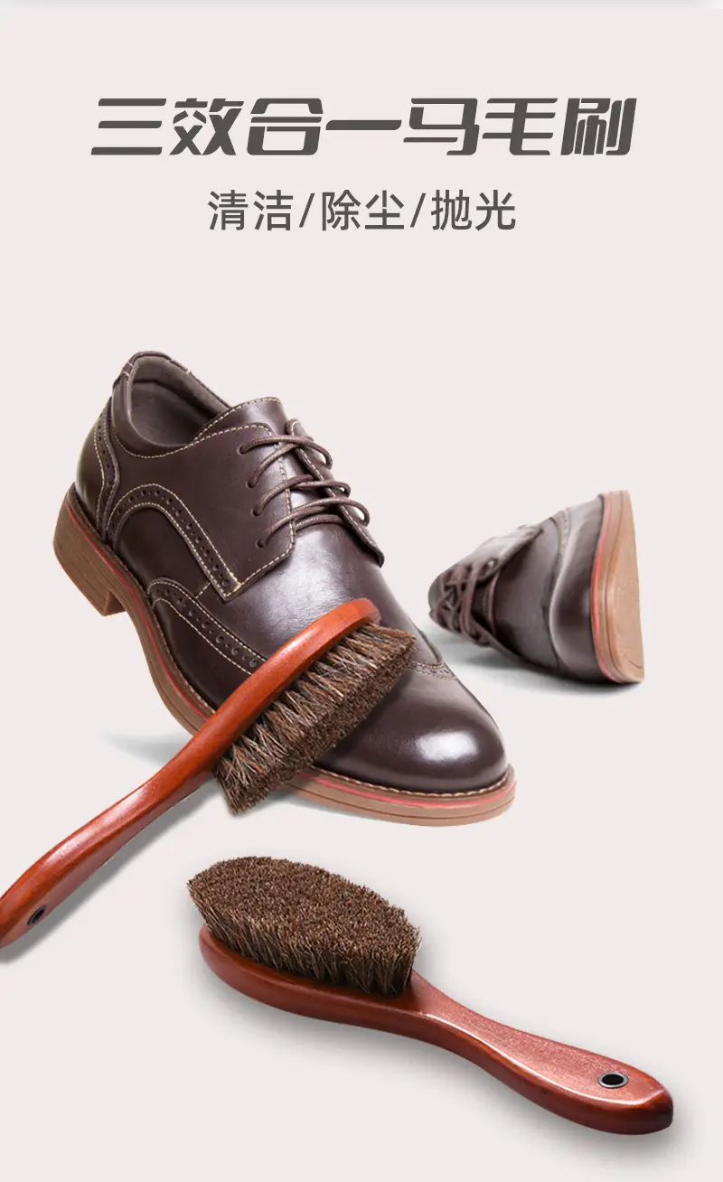 Factory Direct Solid Wood Horse Hair Brush Long Handle — feature 6