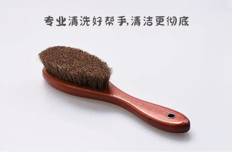 Factory Direct Solid Wood Horse Hair Brush Long Handle — feature 9