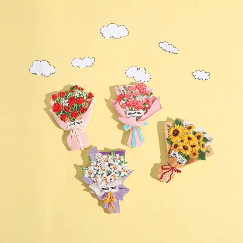 3D Resin Bouquet Magnet for Refrigerator Decor - Image 21