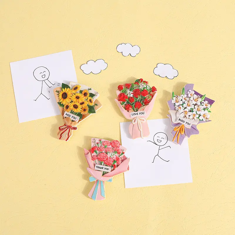 3D Resin Bouquet Magnet for Refrigerator Decor — feature 20