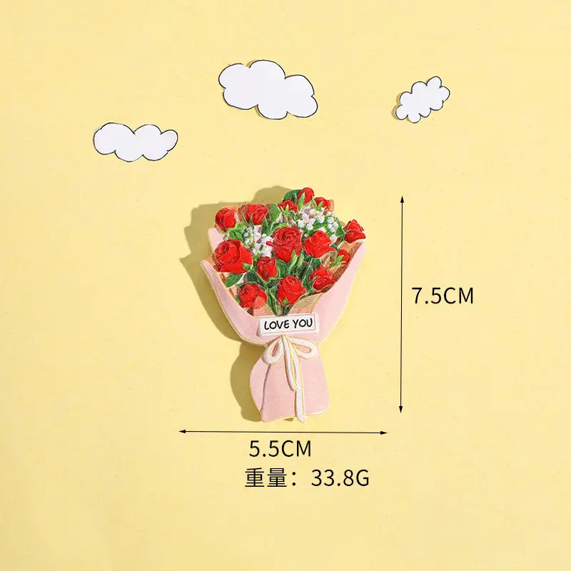3D Resin Bouquet Magnet for Refrigerator Decor - Image 11