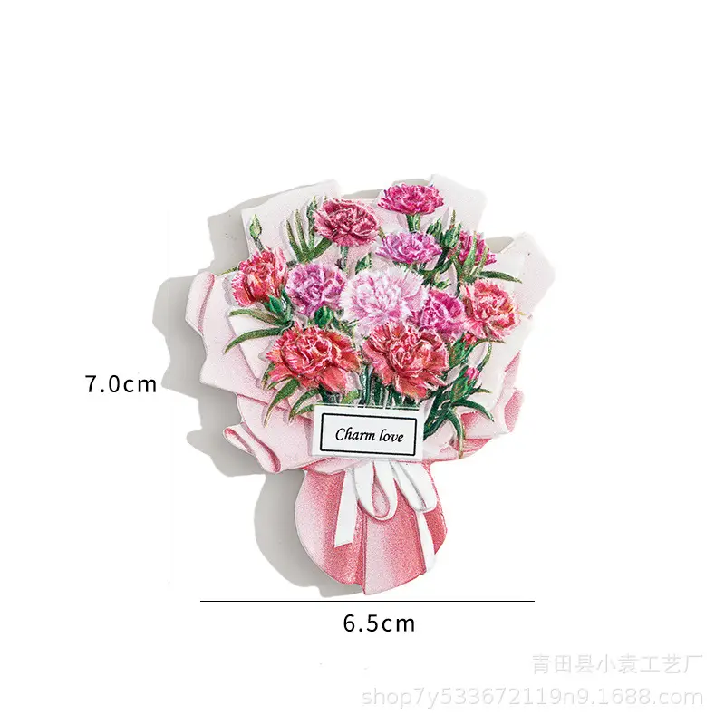 3D Resin Bouquet Magnet for Refrigerator Decor - Image 4