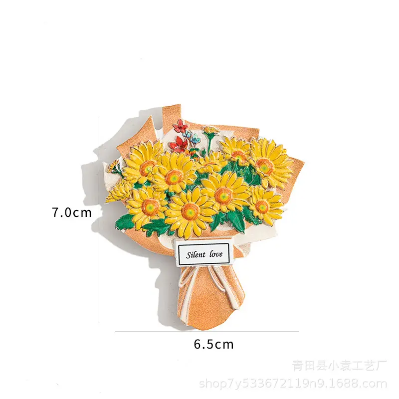 3D Resin Bouquet Magnet for Refrigerator Decor - Image 5