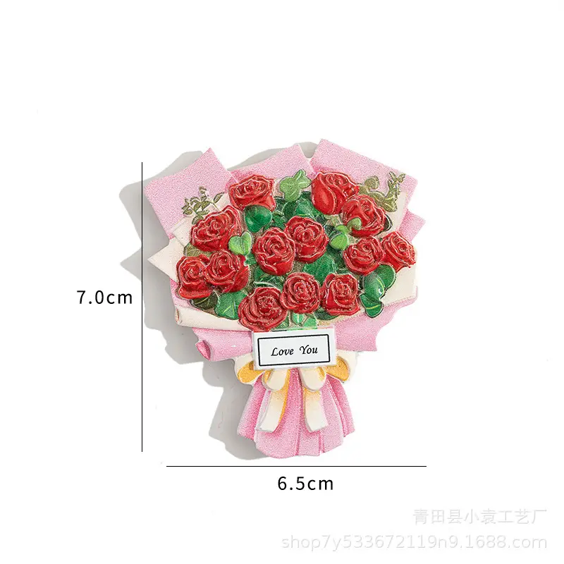 3D Resin Bouquet Magnet for Refrigerator Decor - Image 6