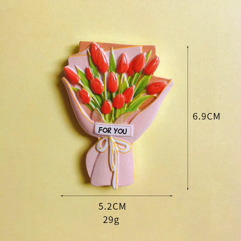 3D Resin Bouquet Magnet for Refrigerator Decor - Image 7