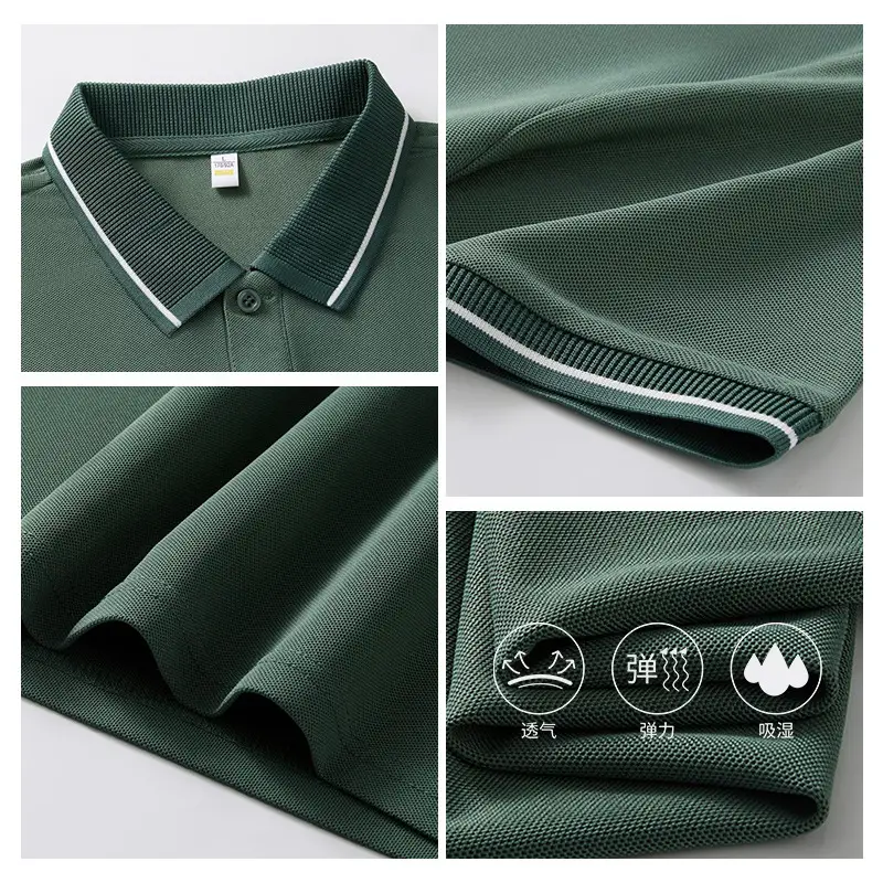 Light Blue Polo Shirt with White Trim for Men - Image 20
