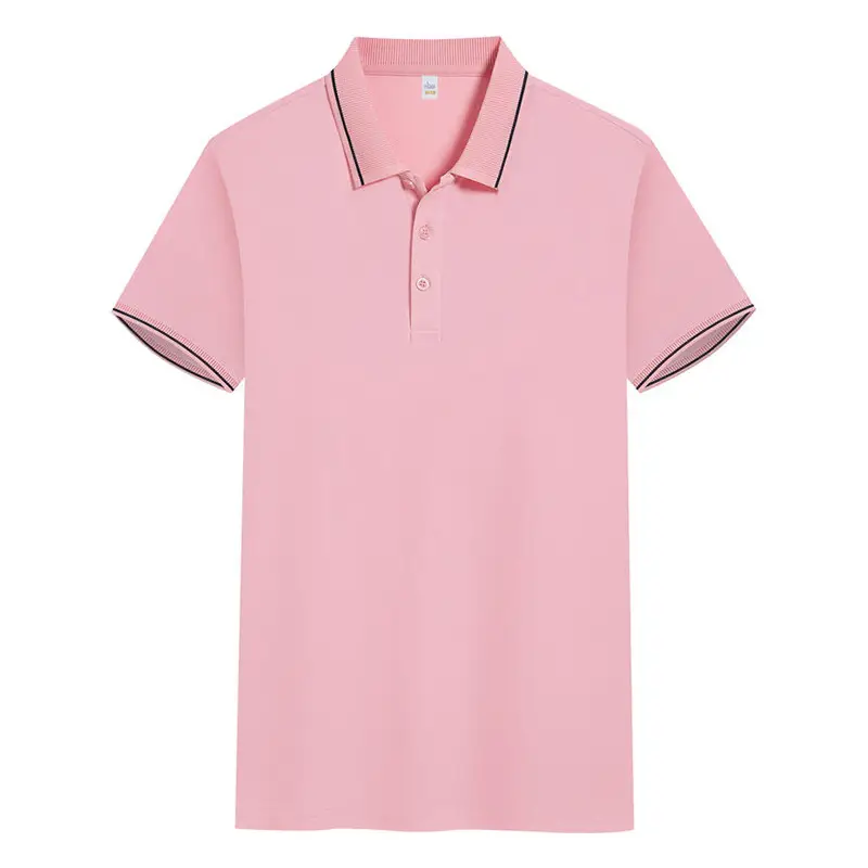Light Blue Polo Shirt with White Trim for Men - Image 15