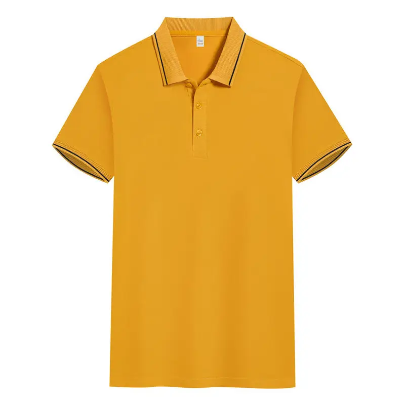 Light Blue Polo Shirt with White Trim for Men - Image 4
