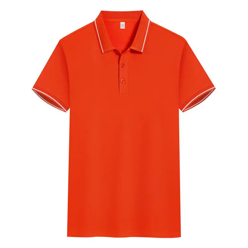 Light Blue Polo Shirt with White Trim for Men - Image 5