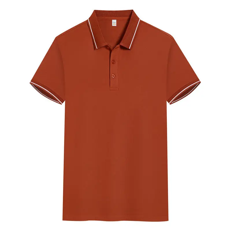 Light Blue Polo Shirt with White Trim for Men - Image 6