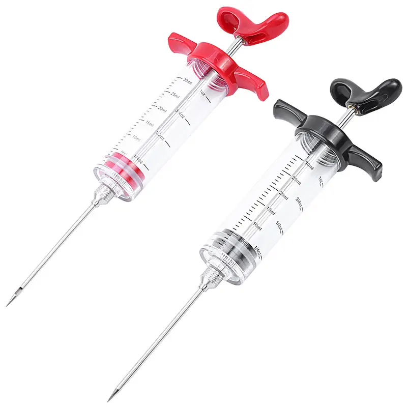 50ML Red Syringe with 3 Accessories for Kitchen Use
