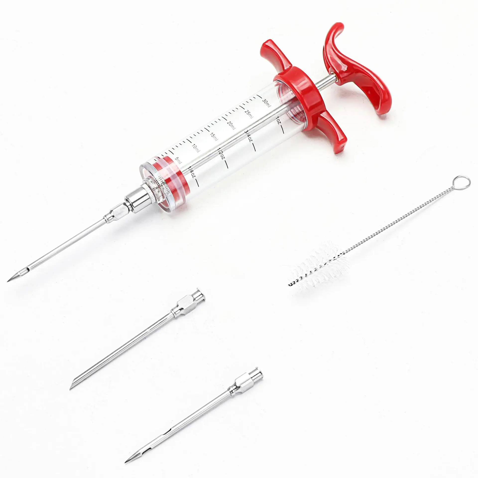 50ML Red Syringe with 3 Accessories for Kitchen Use