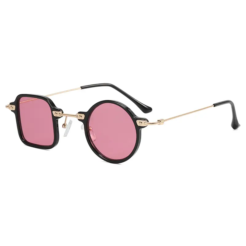 2022 Metal Square Round Sunglasses for Men Women - Image 3