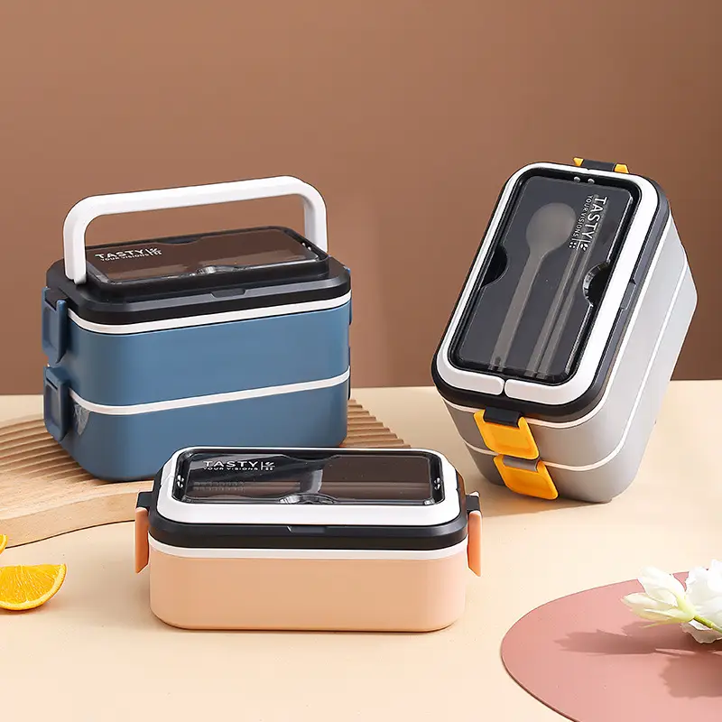 304 Stainless Steel Lunch Box Blue Portable Water Filled - Image 8