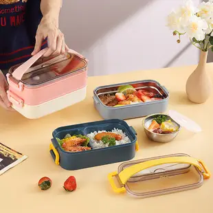 304 Stainless Steel Lunch Box Blue Portable Water Filled — feature 1