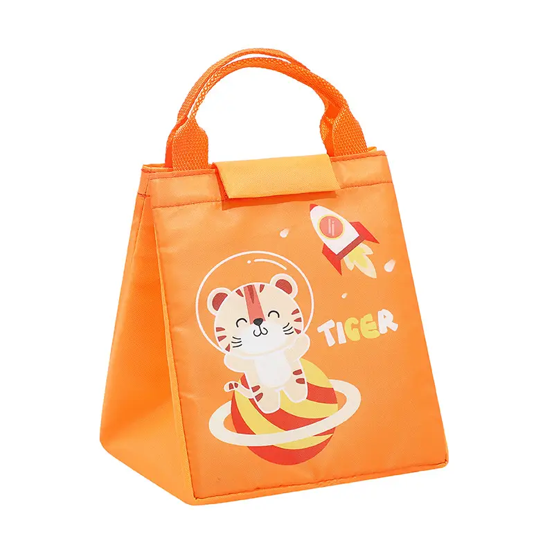 Pink Floral Insulated Lunch Box Bag for Women - Image 7