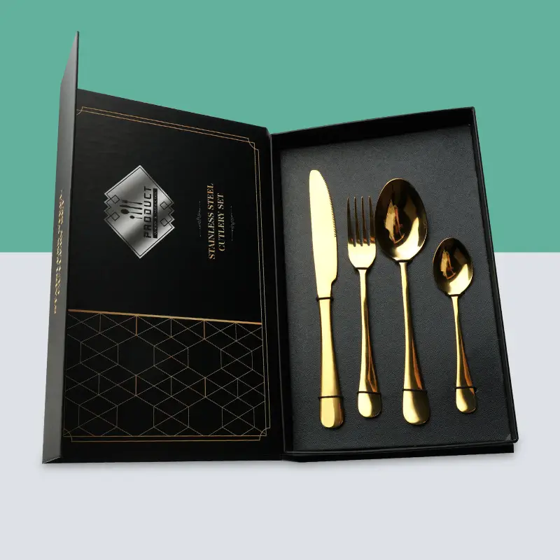 1010 Super Dazzling Steak Knife Dessert Spoon Set - Image 5