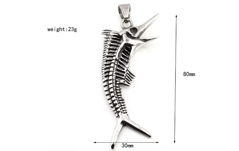Jurassic Deep Ocean Sword Shooting Fish Necklace — feature 6