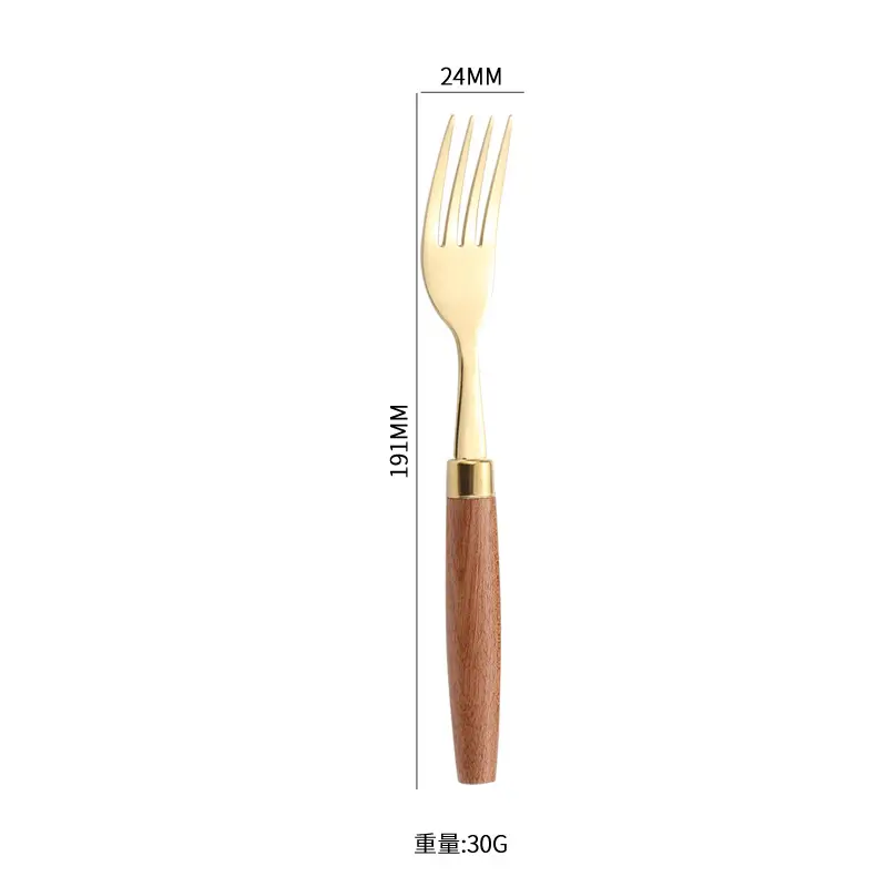 Cross-border Japanese 304 Stainless Steel Knife Set with Wooden Handles - Image 6