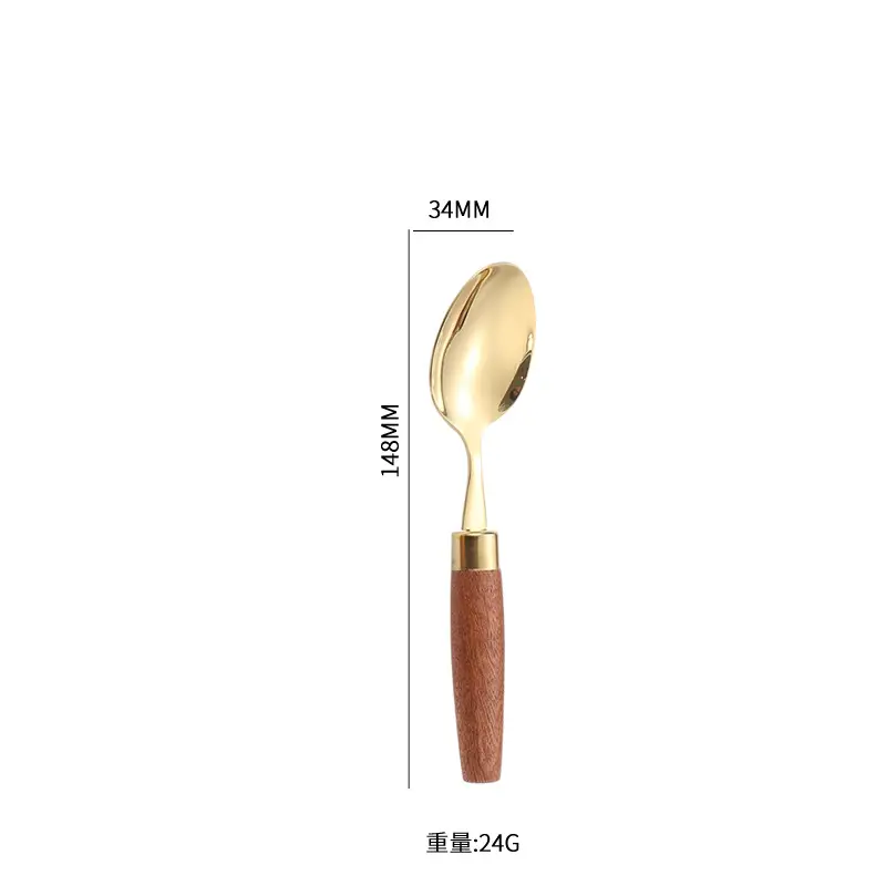 Cross-border Japanese 304 Stainless Steel Knife Set with Wooden Handles - Image 8