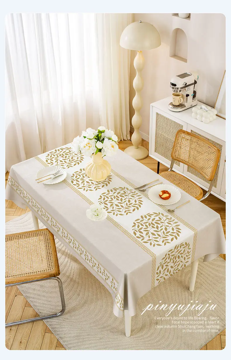 New Style Waterproof Oil-Proof Tablecloth for Dining Set — feature 9